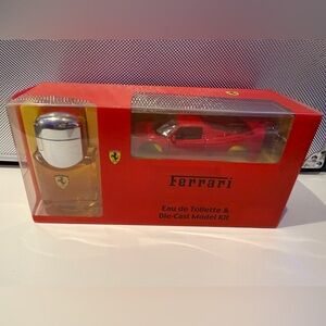 Ferrari Red Die-Cast Model Kit and Fragrance Set
